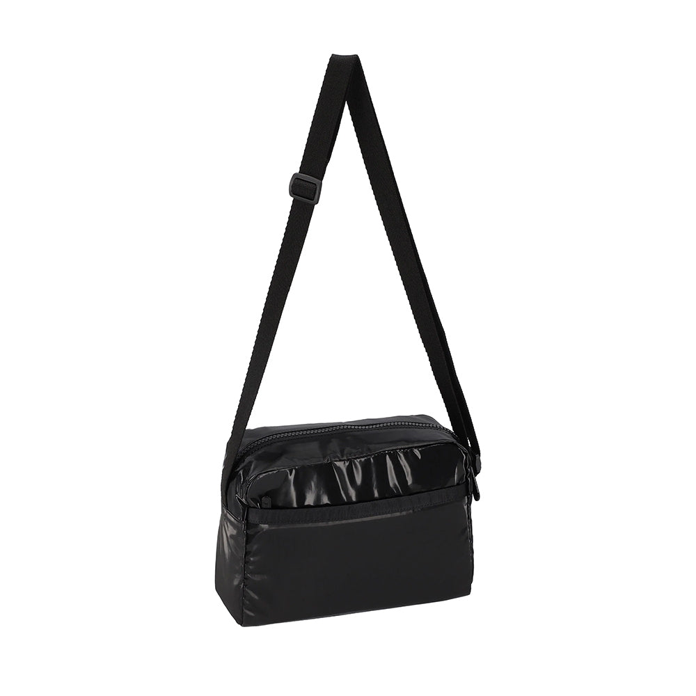 DANIELLA CROSSBODY 拉鍊斜背包 - 閃耀黑