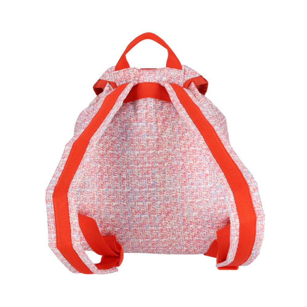 SMALL VOYAGER 小型掀蓋後背包 - 珊瑚夏日花呢