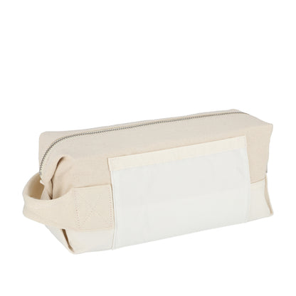 CANVAS DOPP KIT 帆布盥洗包 - 糖霜白