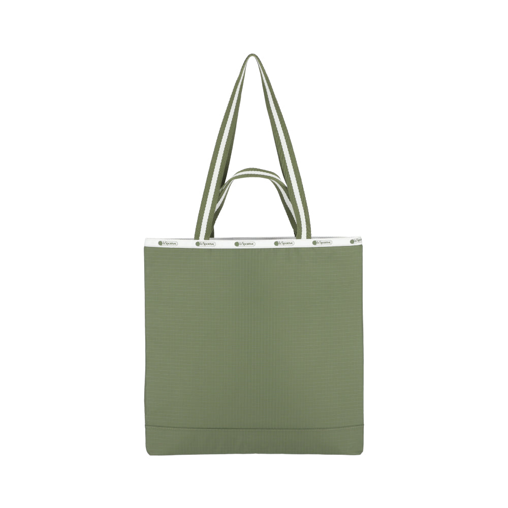 N/S CARRYALL TOTE 長型托特袋 - 滾邊橄欖綠
