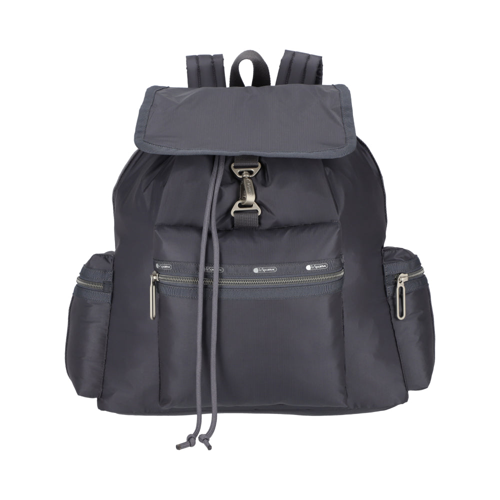 3 ZIP VOYAGER 側邊拉鍊後背包 - 夜影灰