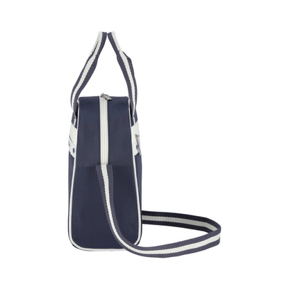 N/S MINI SATCHEL 迷你兩用斜背包 - 滾邊深海藍