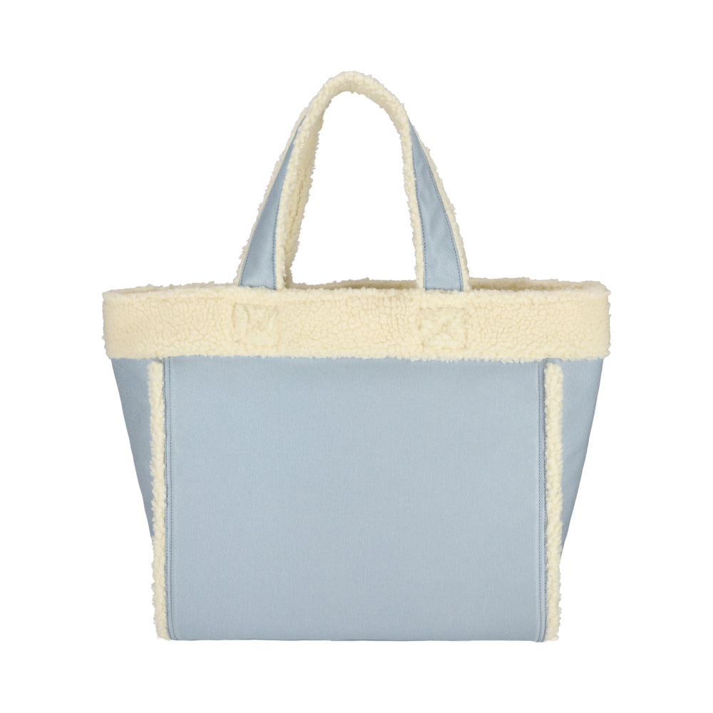 TWO WAY DENIM TOTE 兩用托特包 - 水洗丹寧/羊羔絨