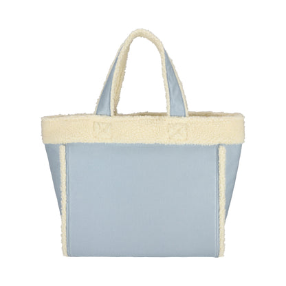 TWO WAY DENIM TOTE 兩用托特包 - 水洗丹寧/羊羔絨