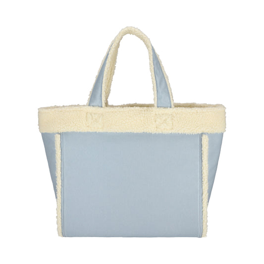 TWO WAY DENIM TOTE 兩用托特包 - 水洗丹寧/羊羔絨