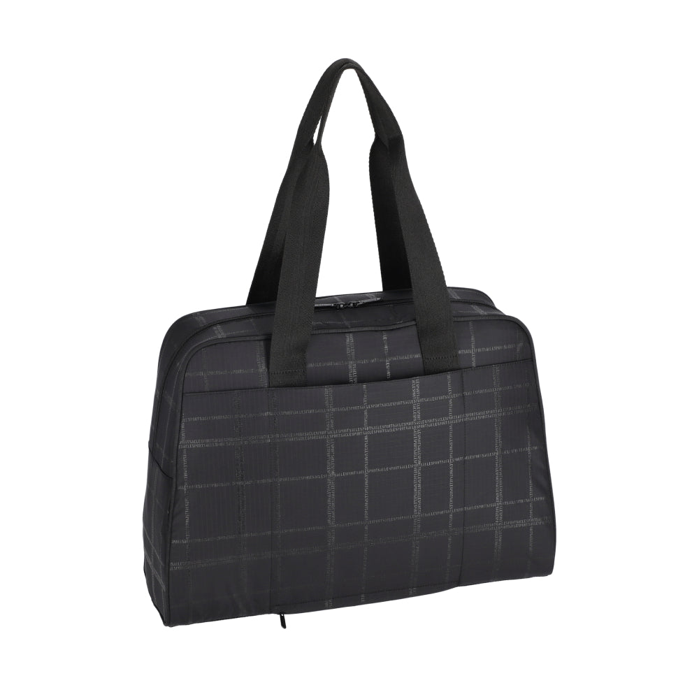 SMALL CARRYALL DUFFLE 機能手提旅行袋 - 暗影格紋