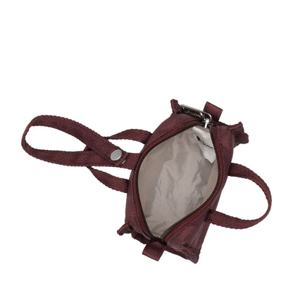 MICRO WEEKENDER CHARM 迷你旅行袋掛飾 - 深櫻紅