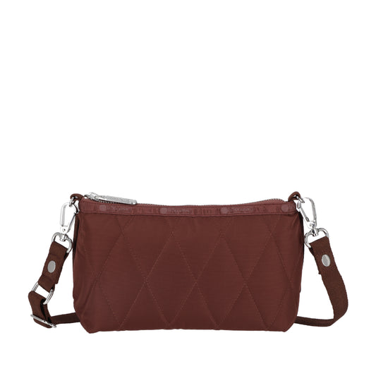 QUILT CLUTCH - 壓紋手提包 - 可可菱格壓紋