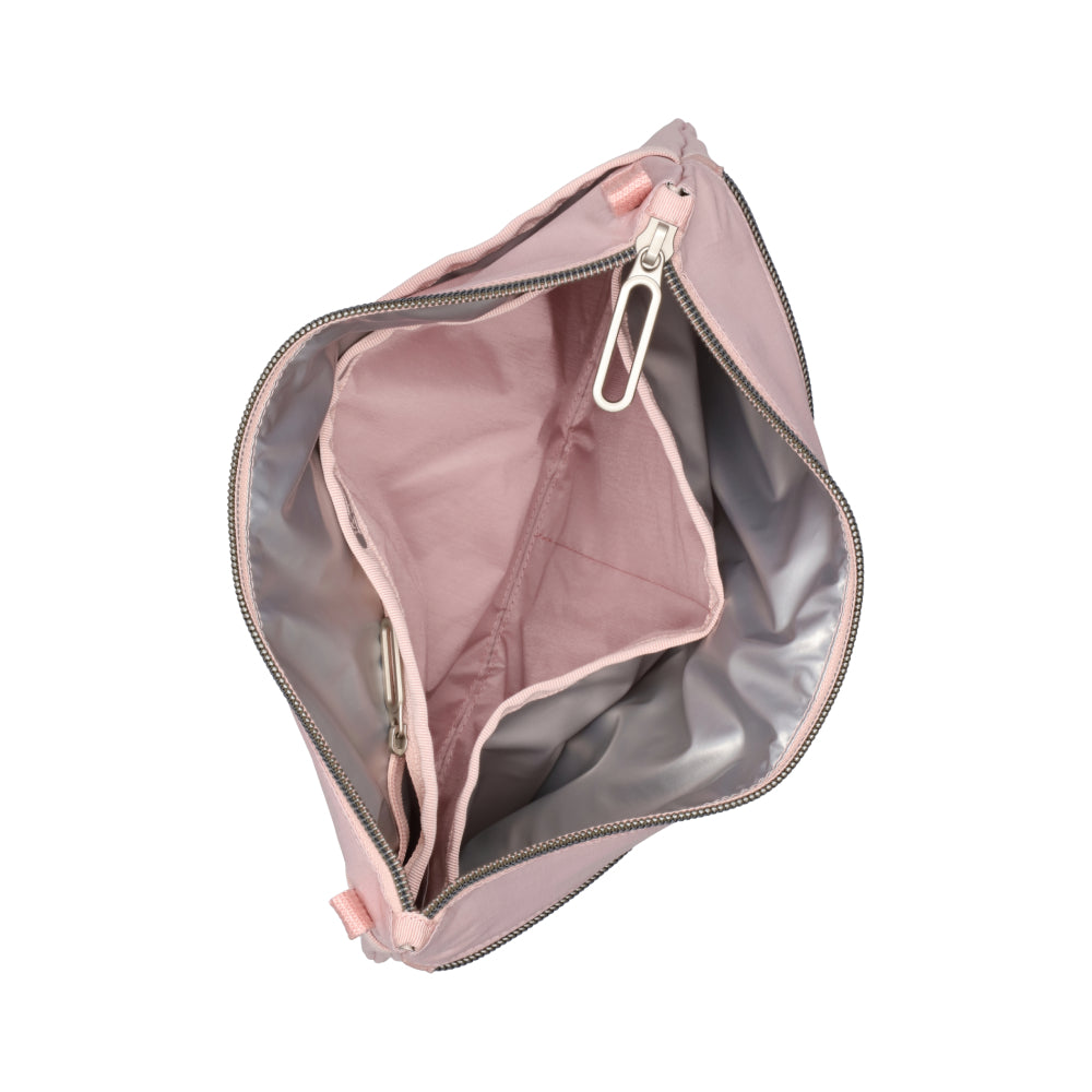 POUCH CROSSBODY 輕便拉鍊斜背包 - 玫瑰石英