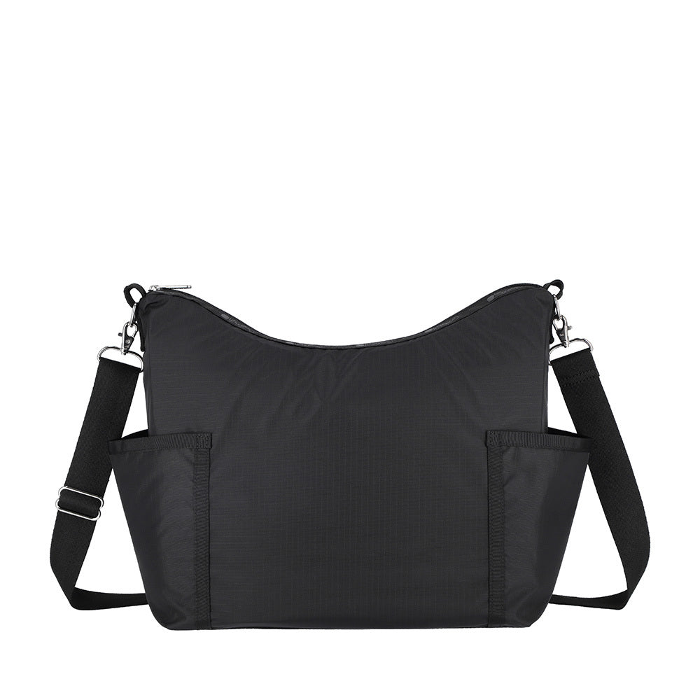 ZIP BUCKET SHOULDER 拉鍊肩背包 - 永恆黑