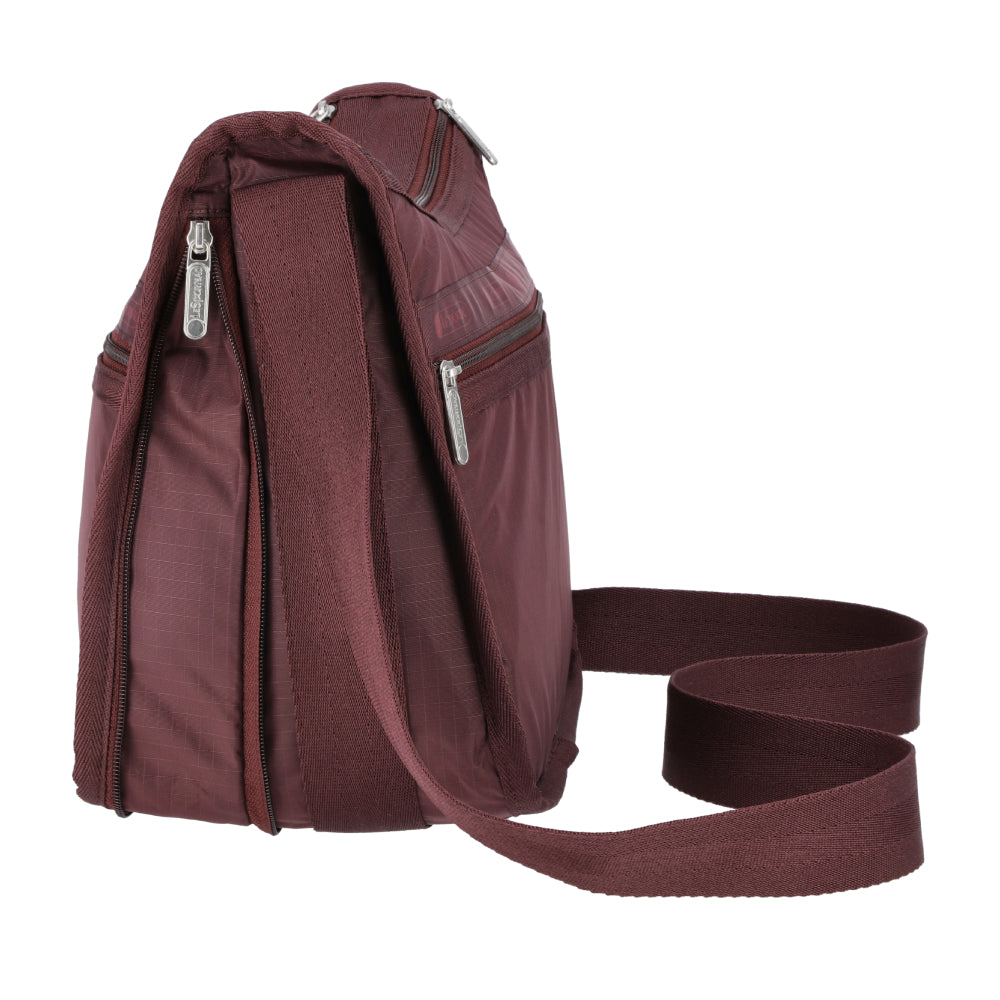 DELUXE EVERYDAY BAG 奢華斜背包 - 深櫻紅