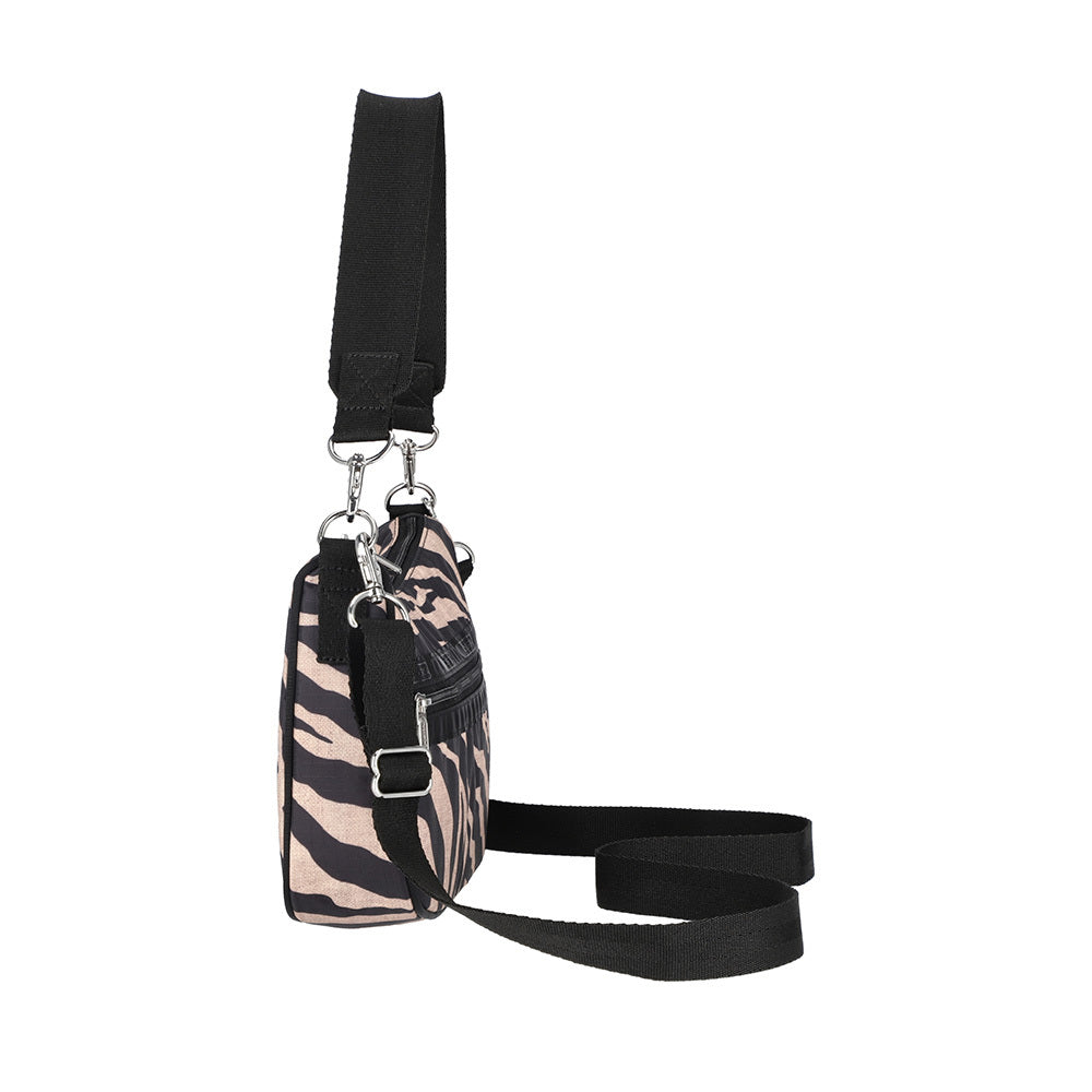 SM CONV SHOULDER 小型多用肩背包 - 拉菲斑紋