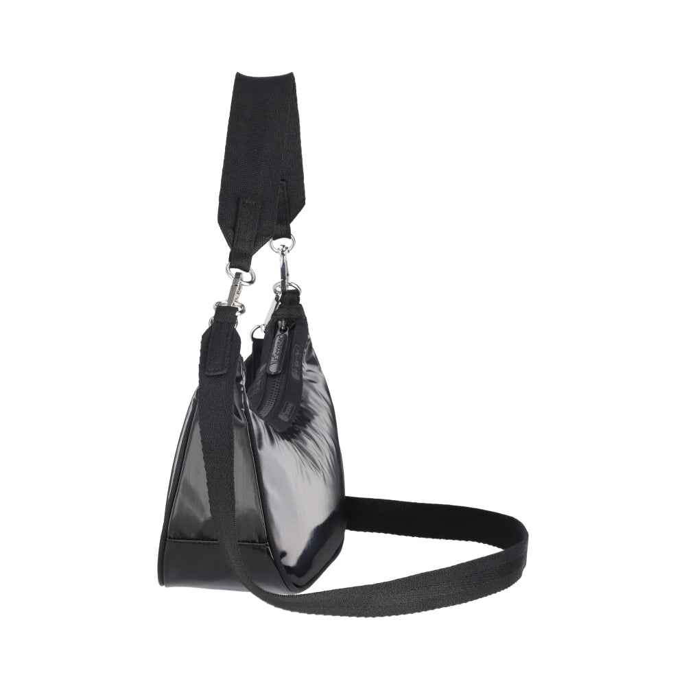 SM CONV HOBO 小型肩背兩用新月包 - 閃耀黑