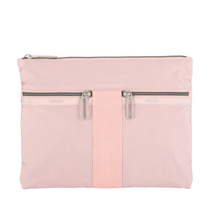 POUCH CROSSBODY 輕便拉鍊斜背包 - 玫瑰石英