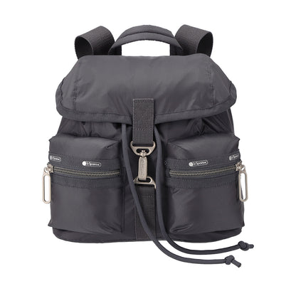 MINI BACKPACK 迷你扣環後背包 - 夜影灰