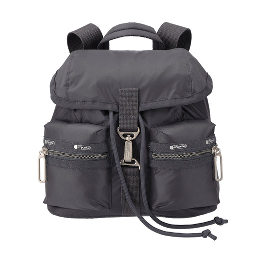 MINI BACKPACK 迷你扣環後背包 - 夜影灰