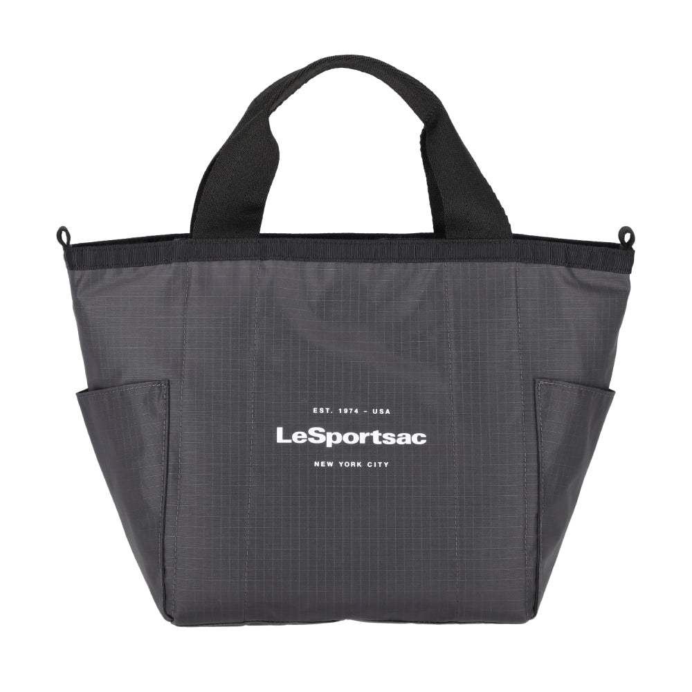 SM REVERSIBLE PKT TOTE 小型雙面托特包 - LOGO 迷彩灰/夜幕灰