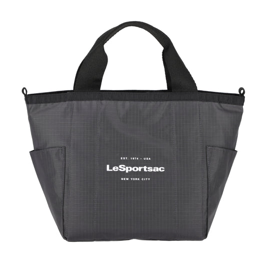 SM REVERSIBLE PKT TOTE 小型雙面托特包 - LOGO 迷彩灰/夜幕灰