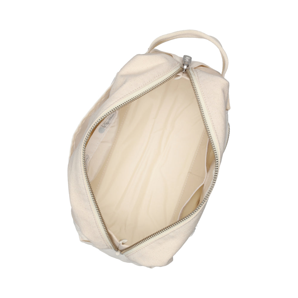 CANVAS DOPP KIT 帆布盥洗包 - 糖霜白