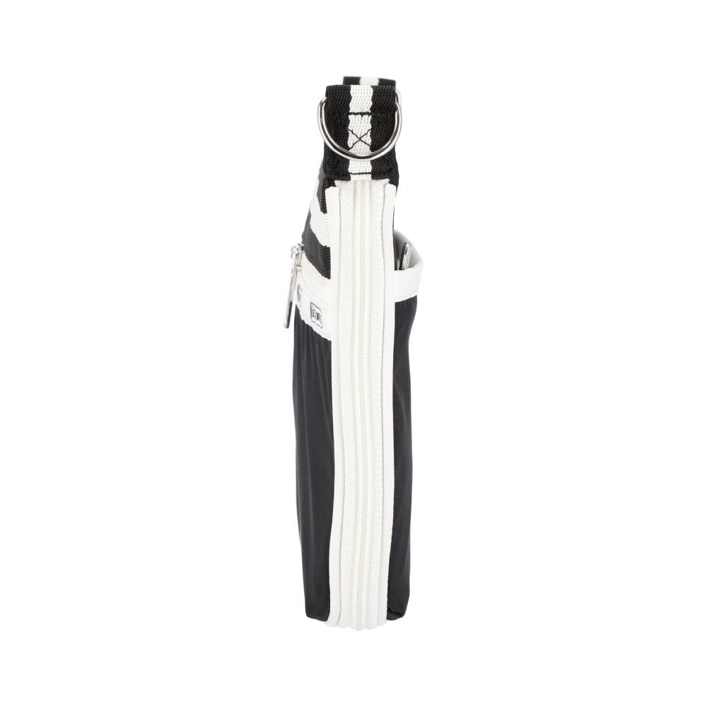 E/W ZIPPER BAG 拉鍊斜背包 - 滾邊夜幕黑