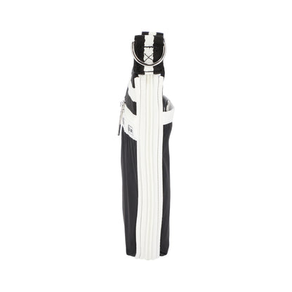 E/W ZIPPER BAG 拉鍊斜背包 - 滾邊夜幕黑