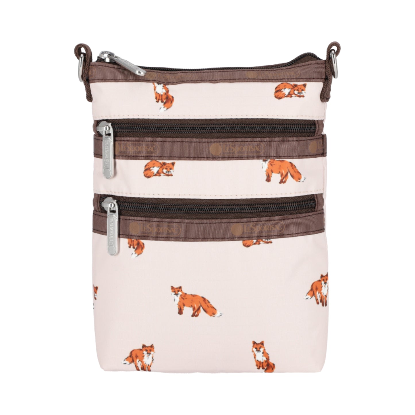 3 ZIP CROSSBODY 三層拉鍊斜背包 - 森林小狐狸