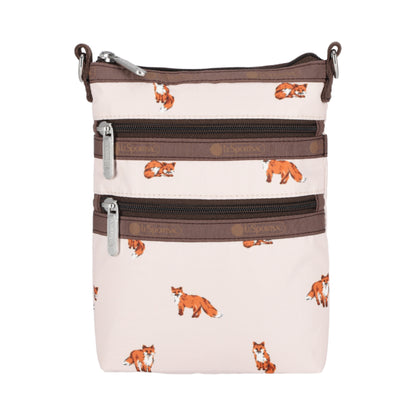 3 ZIP CROSSBODY 三層拉鍊斜背包 - 森林小狐狸