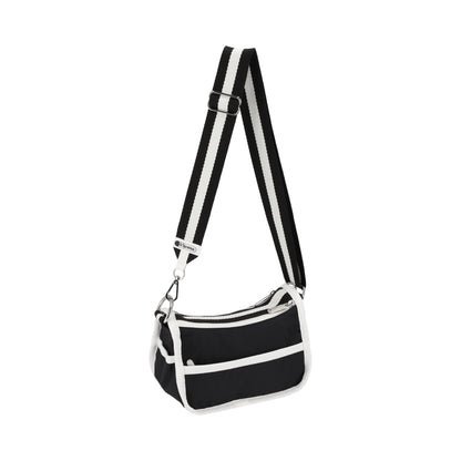 SMALL LOAF CROSSBODY 小型法棍包 - 滾邊夜幕黑