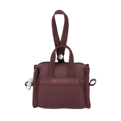 MICRO WEEKENDER CHARM 迷你旅行袋掛飾 - 深櫻紅