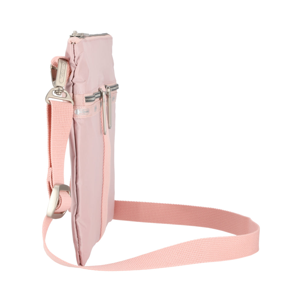 POUCH CROSSBODY 輕便拉鍊斜背包 - 玫瑰石英