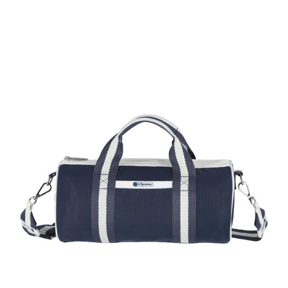 MINI BARREL BAG 迷你圓桶包 - 滾邊深海藍