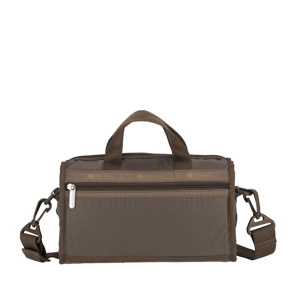 MINI DUFFEL CROSSBODY 迷你筒狀肩背包 - 摩卡棕