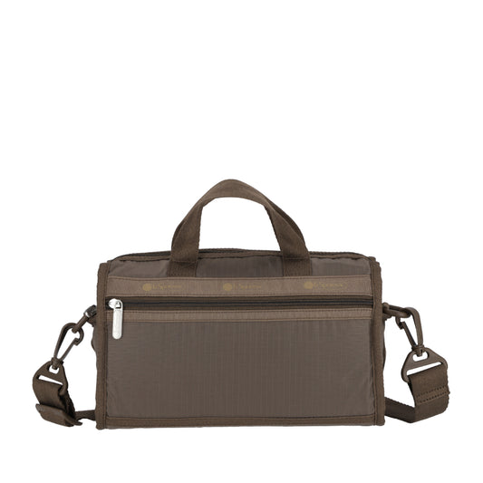 MINI DUFFEL CROSSBODY 迷你筒狀肩背包 - 摩卡棕