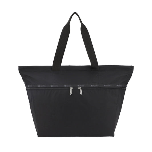 CARLIN ZIP TOP TOTE BAG 簡約兩側拉鍊托特包 - 永恆黑