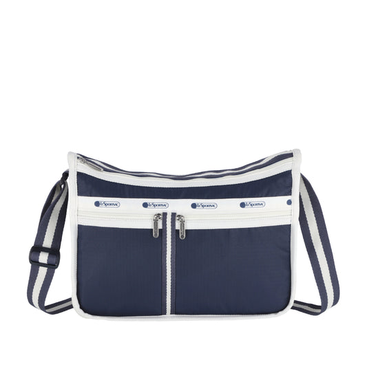 DELUXE EVERYDAY BAG 奢華斜背包 - 滾邊深海藍