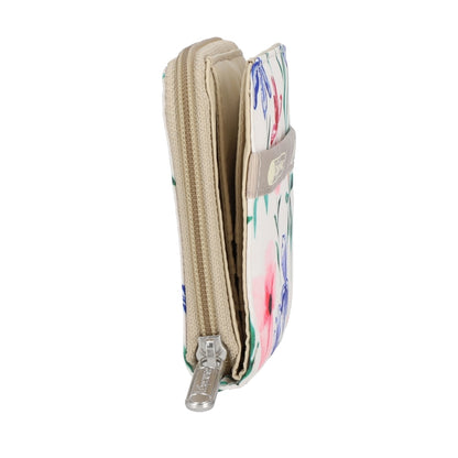 CLAIRE WALLET 拉鍊短夾 - 水彩花園