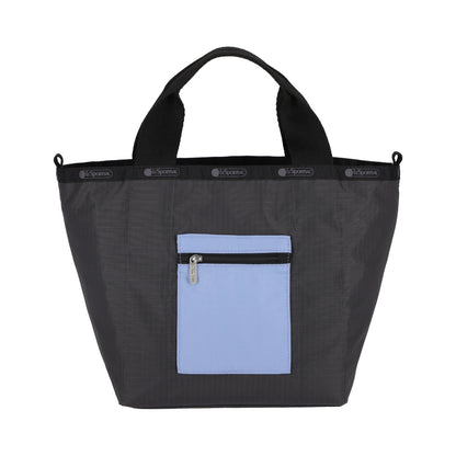 SM REVERSIBLE PKT TOTE 小型雙面托特包 - LOGO 雲霧藍 / 夜幕灰