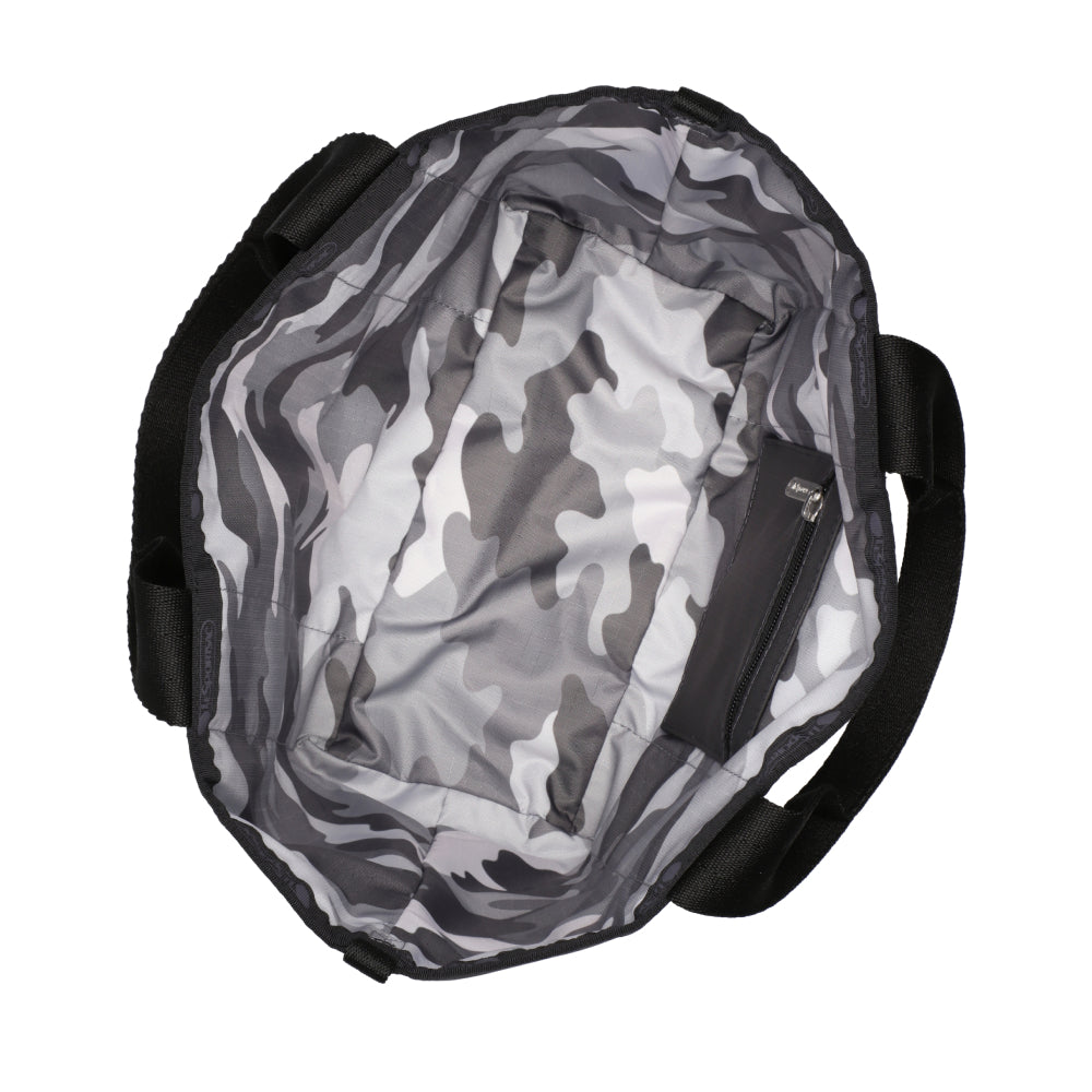 SM REVERSIBLE PKT TOTE 小型雙面托特包 - LOGO 迷彩灰/夜幕灰