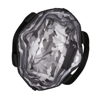 SM REVERSIBLE PKT TOTE 小型雙面托特包 - LOGO 迷彩灰/夜幕灰