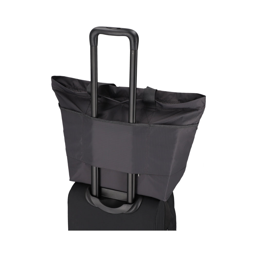 CARLIN ZIP TOP TOTE BAG 簡約兩側拉鍊托特包 - 夜幕灰