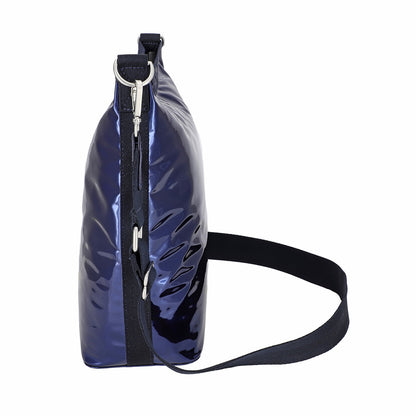 MIR MEDIUM ZIP SHOULDER 中型拉鍊肩背包 - 鏡面晶藍
