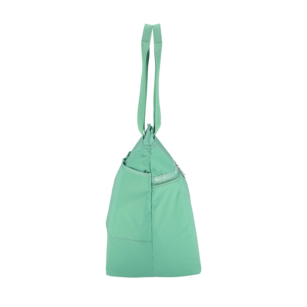 CARLIN ZIP TOP TOTE BAG 簡約兩側拉鍊托特包 - 鼠尾草綠