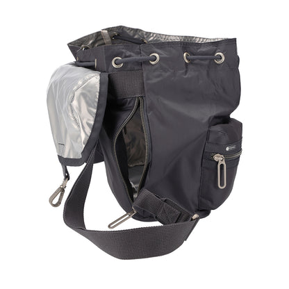 MINI BACKPACK 迷你扣環後背包 - 夜影灰