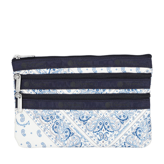 3-ZIP COSMETIC 三層拉鍊化妝包 - 微風織語