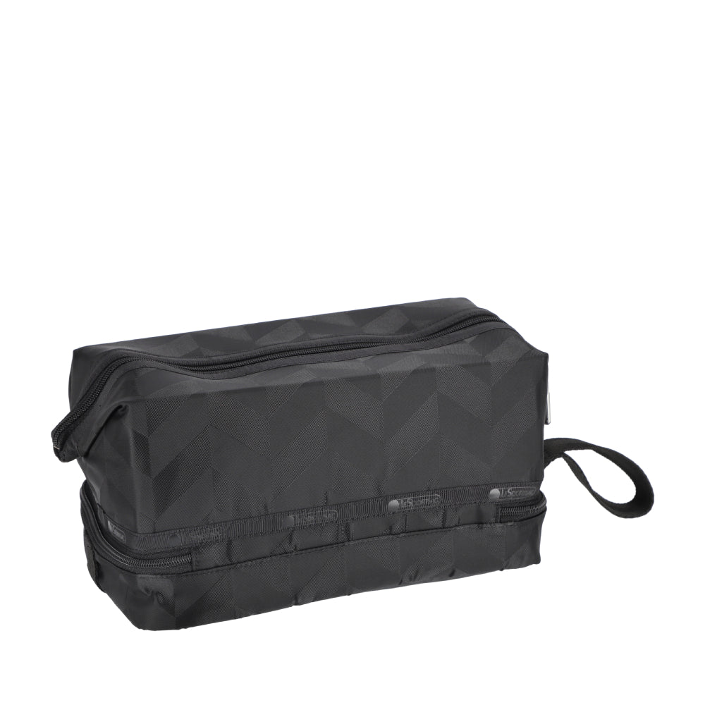 CLASSIC DOPP KIT 多功能化妝袋 - 暗影人字紋