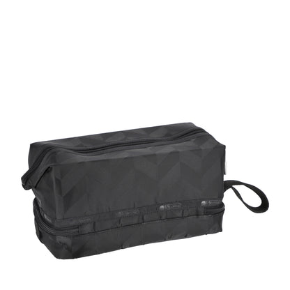 CLASSIC DOPP KIT 多功能化妝袋 - 暗影人字紋