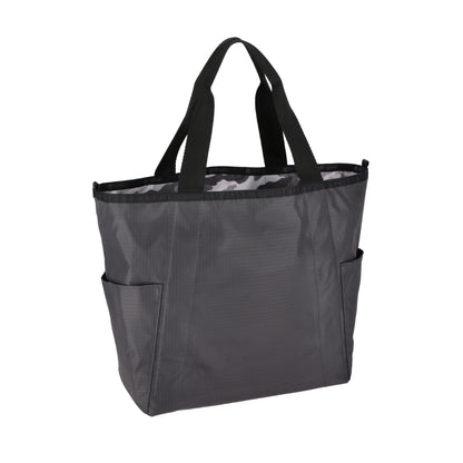 LG REVERSIBLE PKT TOTE 大型雙面托特包 - LOGO 迷彩灰/夜幕灰