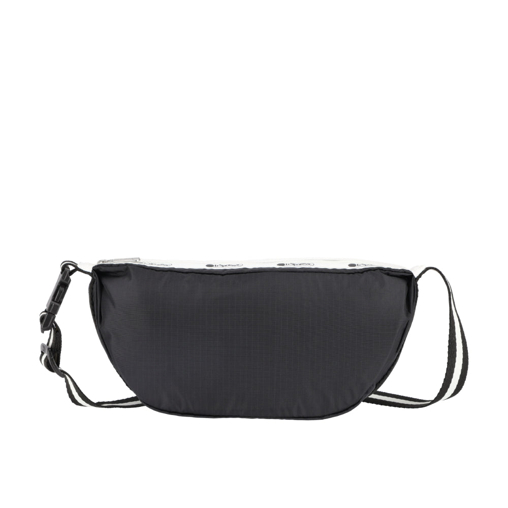 CONV SM SHOULDER BAG 小型半月包 - 滾邊夜幕黑