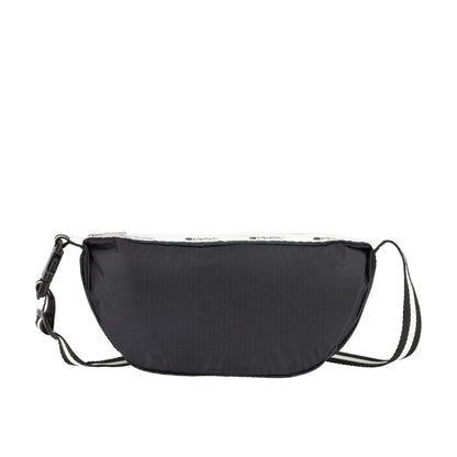 CONV SM SHOULDER BAG 小型半月包 - 滾邊夜幕黑