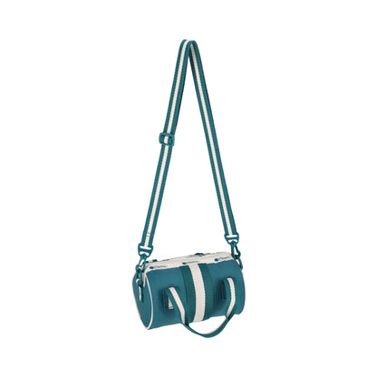 MINI ROLL BAG 迷你圓桶包 - 滾邊青藍